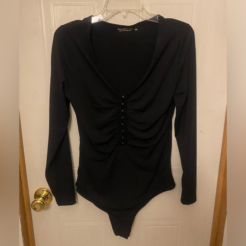 Abercrombie & Fitch Black Soft A&F Collection Bodysuit